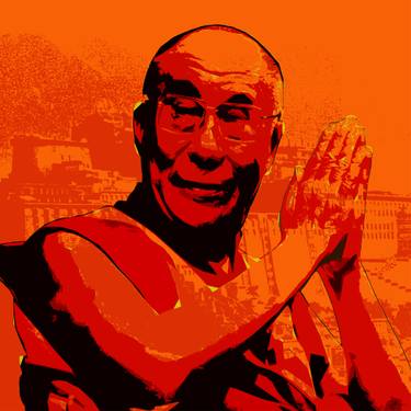 Original Pop Art Religion Digital by Jean Luc Comperat