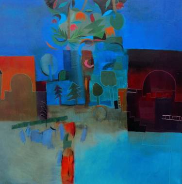 Original Abstract Expressionism Abstract Painting by Matti Sirvio
