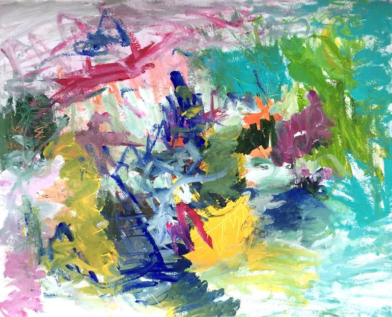 Print of Fine Art Abstract Paintings by Christel Haag