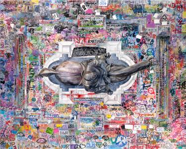 Original Realism Aerial Mixed Media by S Ross Browne