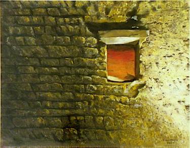 Original Art Deco Landscape Painting by Yannis Lamprakis