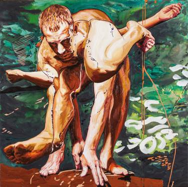 Original Surrealism Nude Paintings by Edgar Leissing