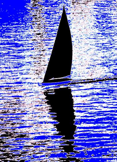 Original Expressionism Sailboat Photography by Ken Lerner