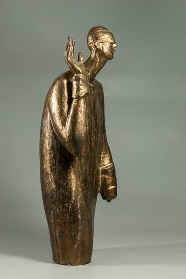 Original Figurative People Sculpture by Nadiia Otriazha Fedir Bushmanov