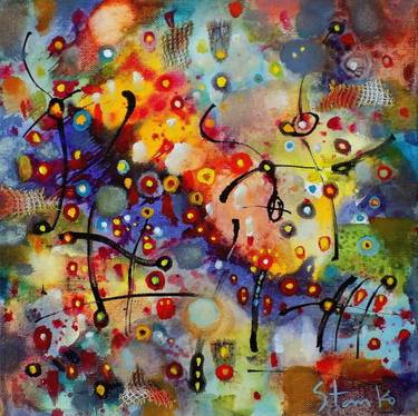 Original Abstract Expressionism Abstract Paintings by Stanislav Bojankov