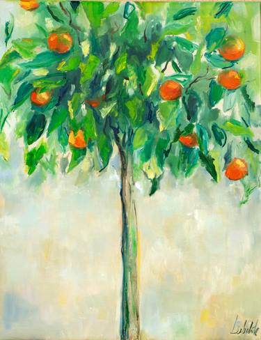 Original Expressionism Tree Paintings by Anna Lubchik