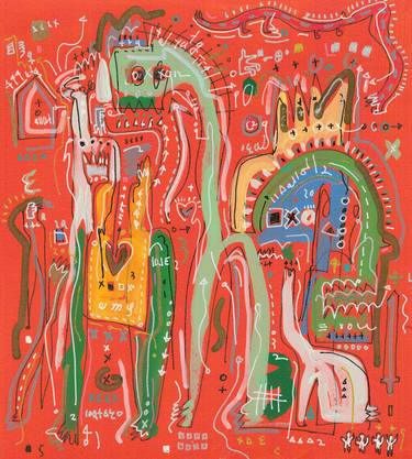 Original Expressionism Abstract Drawing by Jungwoo Hong