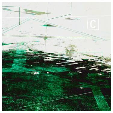 Original Abstract Aerial Printmaking by Iskra Johnson