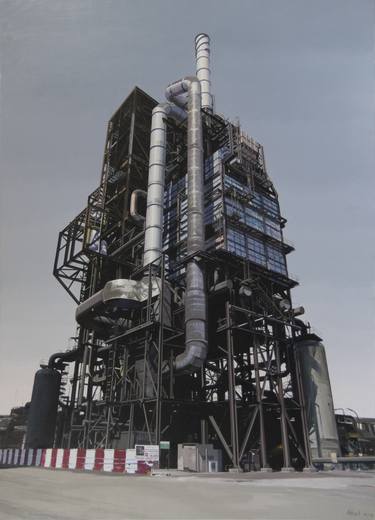 Original Photorealism Technology Painting by Abel Szabo