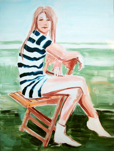 Original Figurative Women Painting by Batya Kuncman