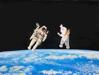 Original Conceptual Outer Space Paintings by Tom Blood