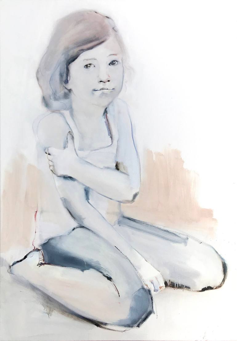 Original Figurative Children Paintings by Katelijn Bergman