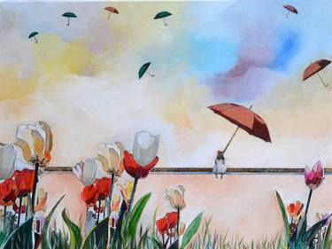 Original Surrealism Botanic Paintings by Hanneke Pereboom
