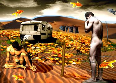 Original Expressionism Fantasy Mixed Media by Will Joubert