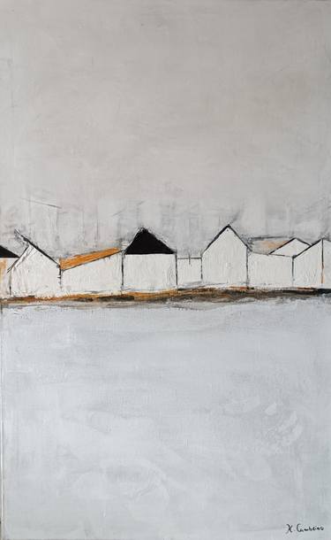 Original Abstract Architecture Paintings by Helena Cambeiro