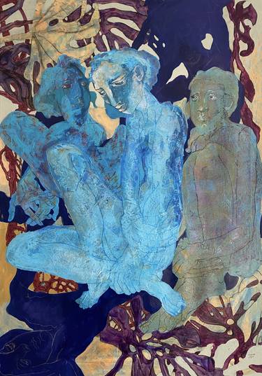 Original Figurative Women Paintings by Vorona Ecaterina