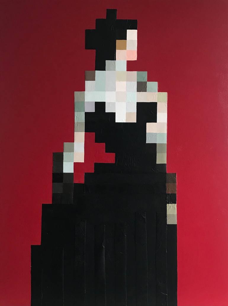Original Cubism Portrait Paintings by Amy Turner