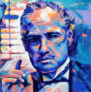 Original Abstract Portrait Painting by Biltu Ghosh