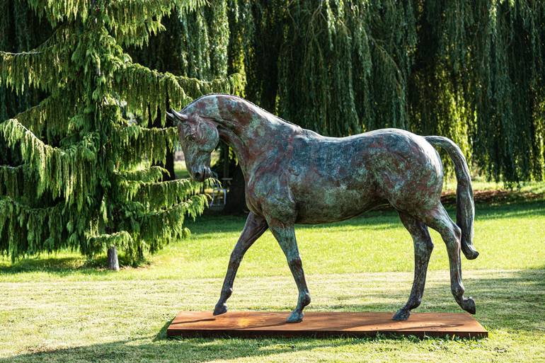 Original Fine Art Horse Sculpture by Edward Waites