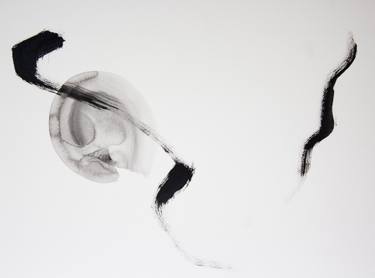 Original Black & White Abstract Painting by Hyunryoung Kim