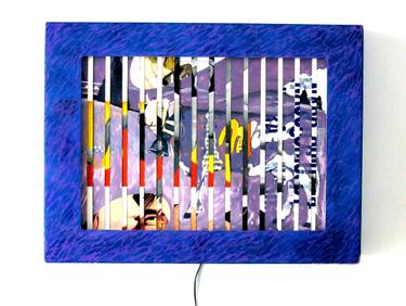 Original Contemporary Cows Mixed Media by Costantino De Sario