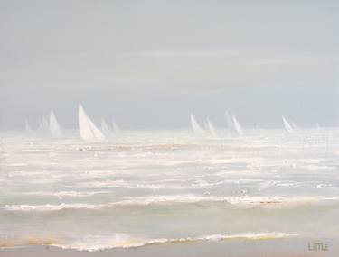 Original Impressionism Boat Paintings by Ed Little