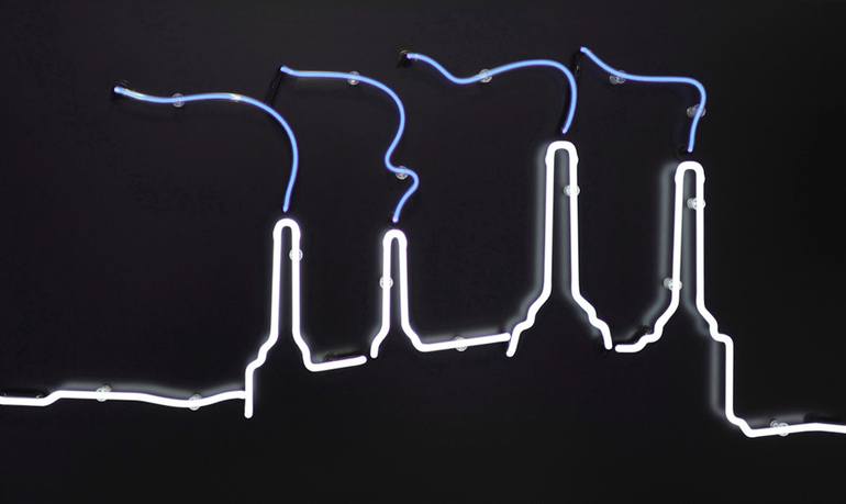 Original Abstract Architecture Installation by Michael Wallner