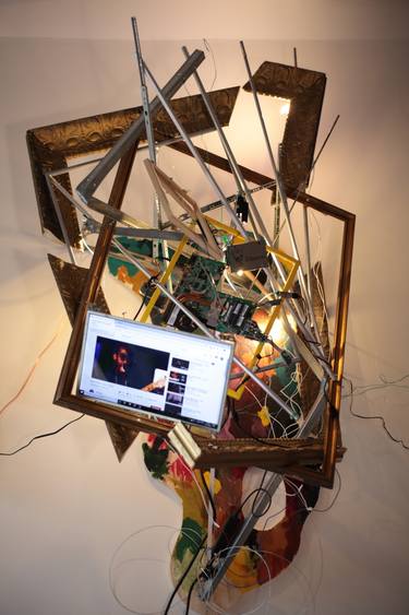 Original Conceptual Technology Sculpture by Orlando Marin-Lopez