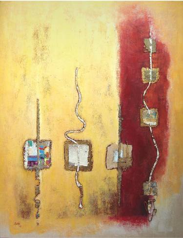 Original Contemporary Abstract Painting by Acko Laurinn
