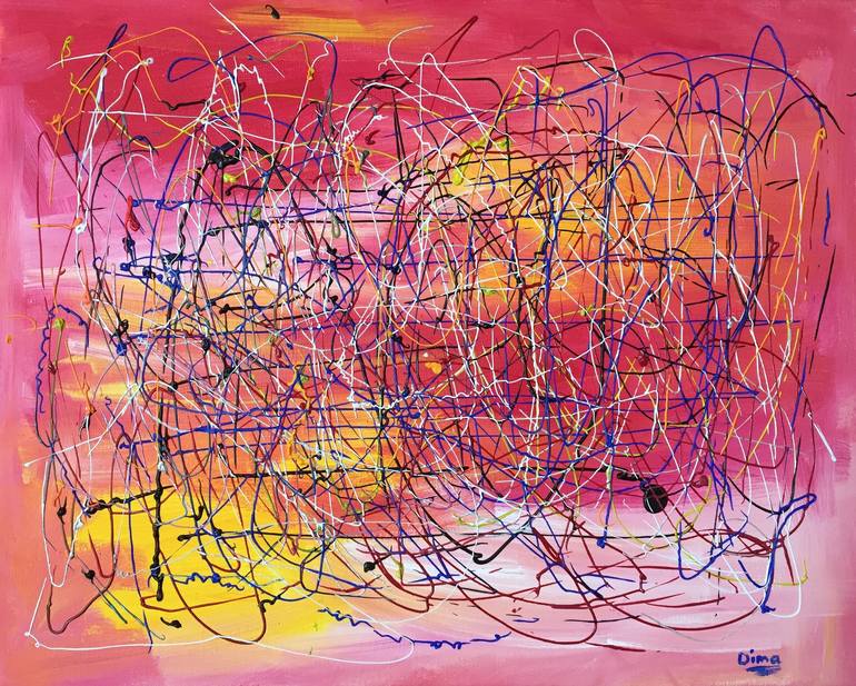 SIGNED ABSTRACT PAINTING 
