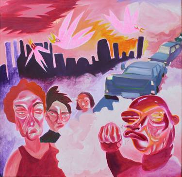 Original Contemporary People Painting by Kamila Strzeszewska