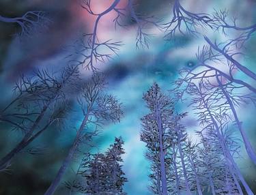 Original Contemporary Tree Paintings by Kamila Strzeszewska
