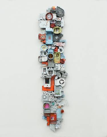 Original Abstract Time Mixed Media by Vince Smith