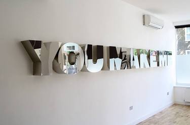 Original Minimalism Language Sculpture by Charlie Penrose