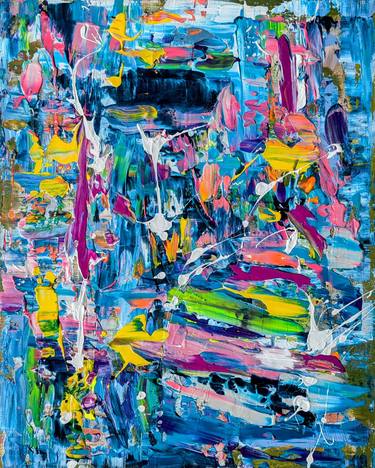 Original Abstract Expressionism Abstract Painting by Darya Nakvakina