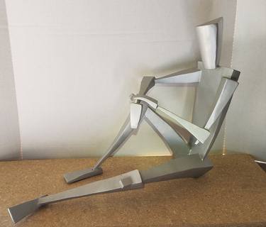 Original Abstract People Sculpture by William Deskin