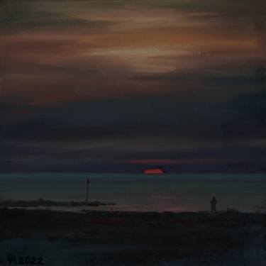 Original Figurative Seascape Painting by Anastasia Chernysheva