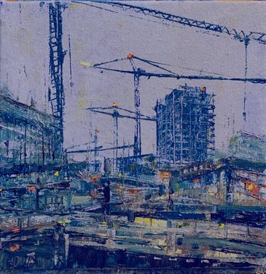 Original Contemporary Architecture Painting by Richard Talbot