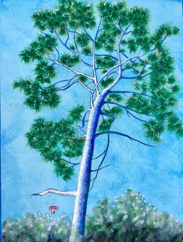 Original Abstract Expressionism Tree Paintings by Kathy Mcdermott