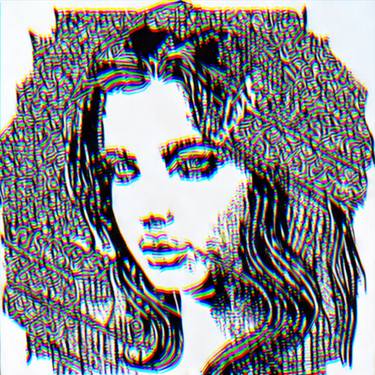 Original Street Art Portrait Digital by Cicero Spin