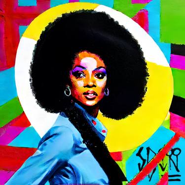 Original Street Art Women Digital by Cicero Spin