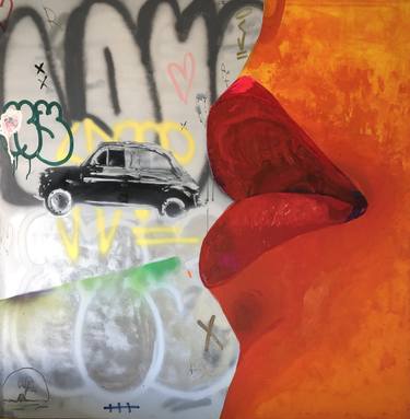 Original Street Art Automobile Paintings by Cicero Spin