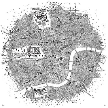 Original Conceptual Cities Mixed Media by Dex X
