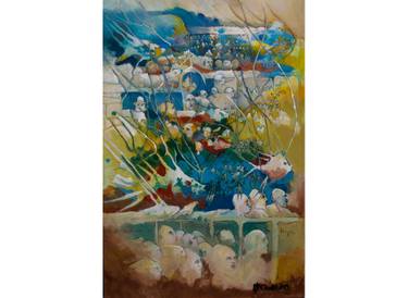 Original Art Nouveau Fantasy Painting by Marco Caamano