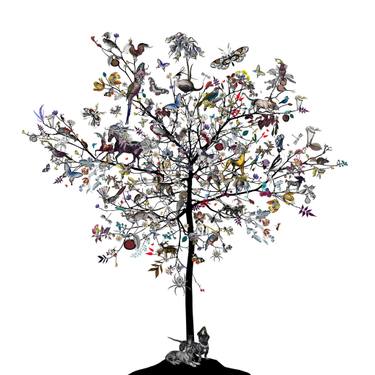 Original Fine Art Tree Printmaking by Kristjana S Williams