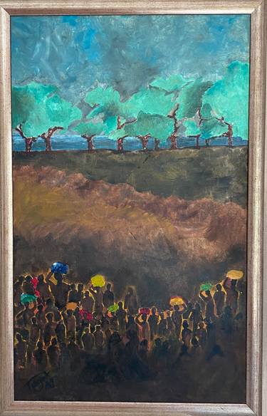 Original Classicism People Painting by Turgut Ersavas