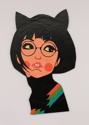 Original Art Deco Women Mixed Media by Mr Blazy