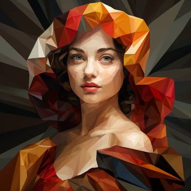 Original Abstract People Digital by Michele De Matthaeis