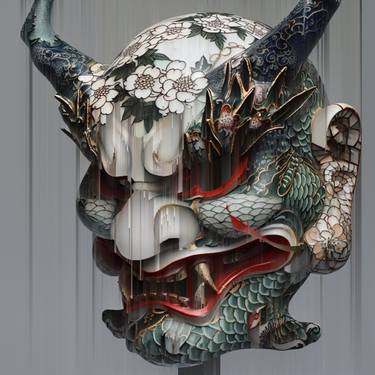 Original Abstract Classical Mythology Digital by Michele De Matthaeis
