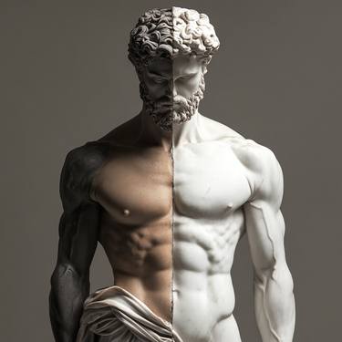Original Abstract Body Digital by Michele De Matthaeis
